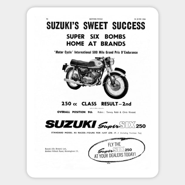 vintage Suzuki advert Sticker by Random Railways